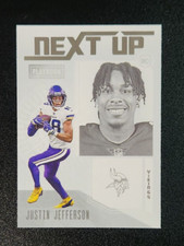 2020 Playbook Football Justin Jefferson NEXT UP Insert Rookie RC #NU-14 Vikings