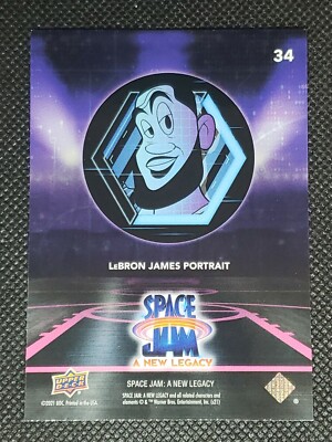 2021 Upper Deck Space Jam LEBRON JAMES PORTRAIT #34 A NEW