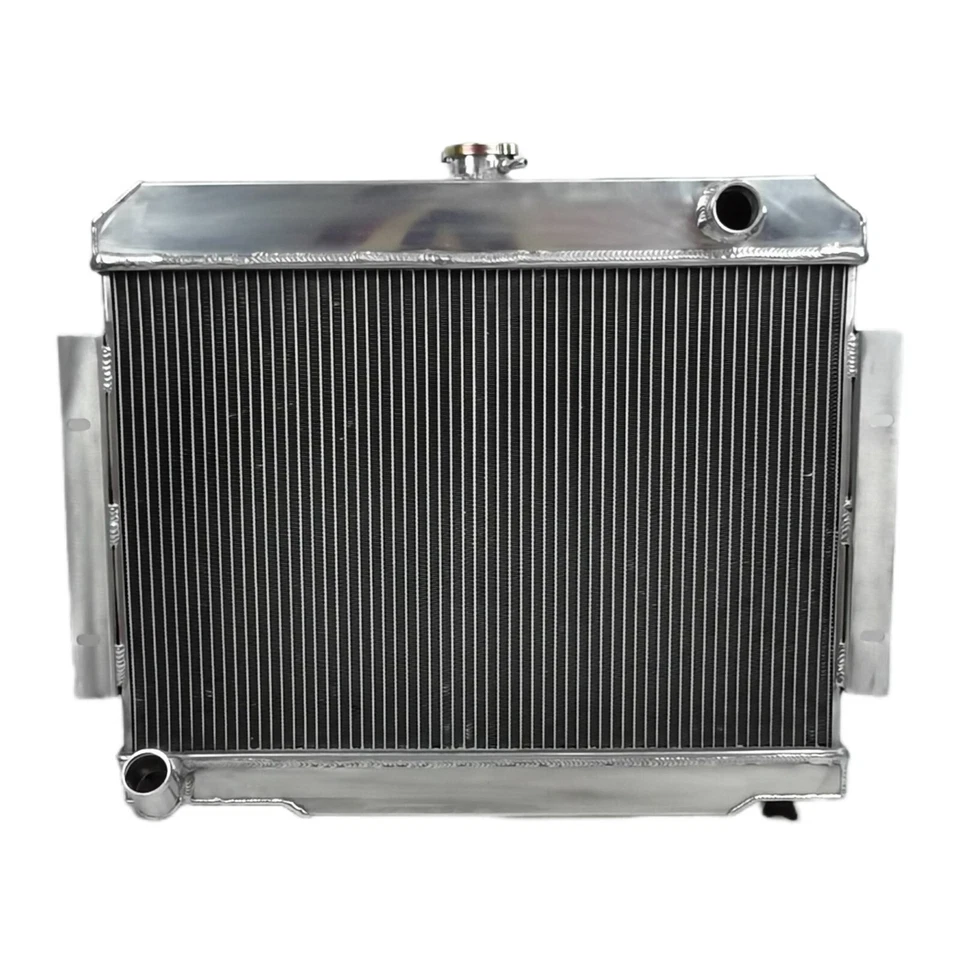 适用于吉普 CJ5 CJ6 CJ7 3 ROW 铝制收音机和风扇 1968 - 1985 69 70 71 72 73 74 — 第 2/4 张图片