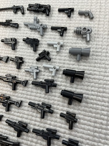 Lego Black Minifigure Star Wars Blaster Bundle x35 - Picture 3 of 5