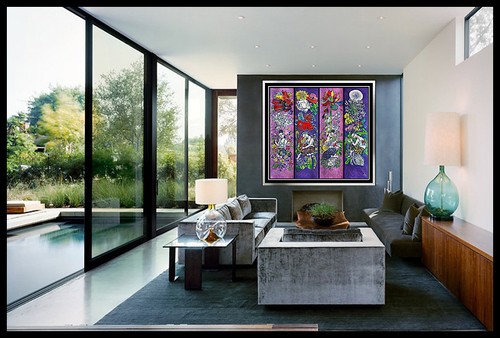 JIANG TieFENG Original Signed Serigraph on Canvas 4 PIECE SUITE art painting oil - Picture 1 of 5