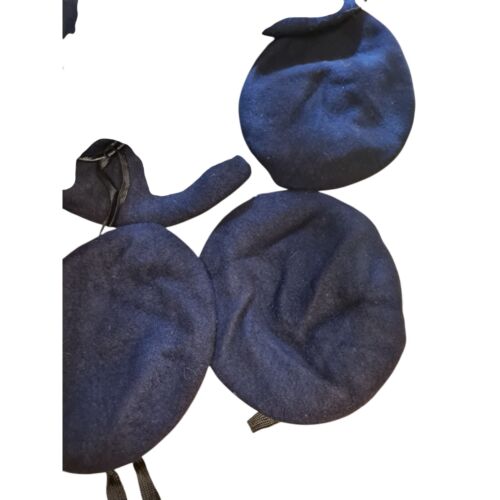Wool Beret Bundle Military Issue Navy Blue x10 Various Sizes Ranks Services (B) - Picture 8 of 12