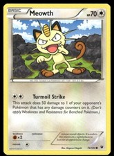 Meowth 74/124 Fates Collide Pokemon TCG trading card