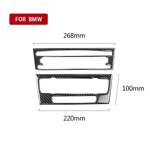 Carbon Fiber Air Conditioner CD Control Panel Trim For BMW E90 3 Series 2005-12 - Picture 3 of 12