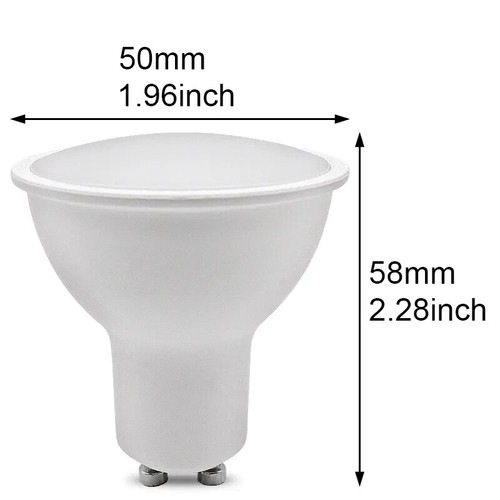 7W 5W 3W GU10 LED Bombillas LED Luces de Techo Downlights Energía A++ Luz de Día 6500K - Imagen 10 de 32