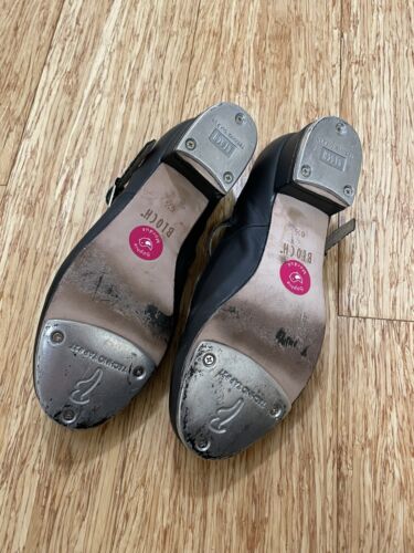 Bloch Tap On Girls Tap Shoes Black Size 6.5 - Picture 2 of 7