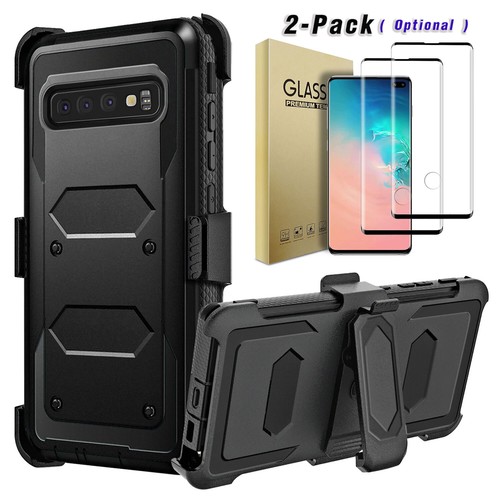 For Samsung Galaxy S10/5G/S10+/S10e Rugged Belt Clip Case Cover+Screen Protector - Picture 20 of 61