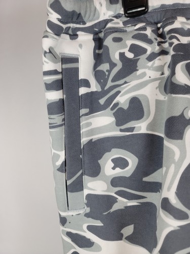 Puma Men's Fleece Workout Sweat Shorts Gray Camo 2XL - NWT - Picture 3 of 5