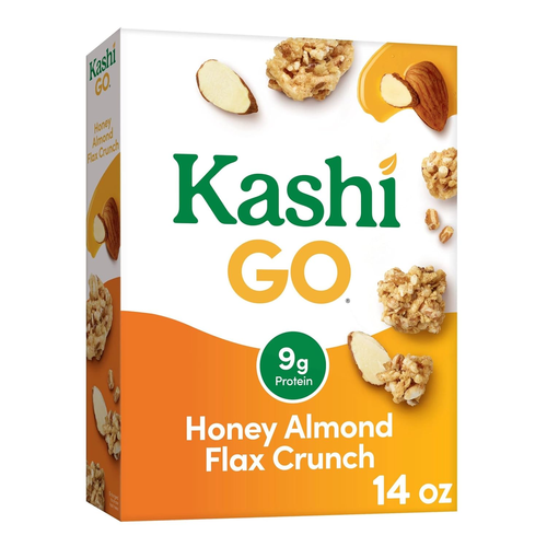 GO Breakfast Cereal, Fiber Cereal, Family Breakfast, Honey Almond Flax Crunch, 1