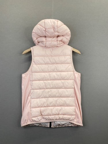 DKNY Womens Puffer Hooded Vest Pink Full Zip Up Pockets Sleeveless Size Small " - Bild 11 von 13