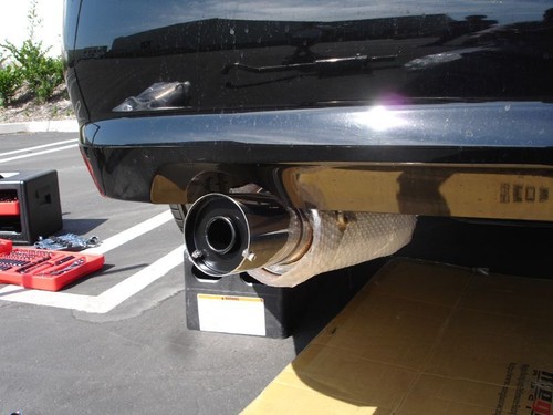 MEGAN 4" Stainless Tip Axle Back Exhaust Muffler for Sentra SER SPEC V 07-12 B16 - Picture 2 of 2