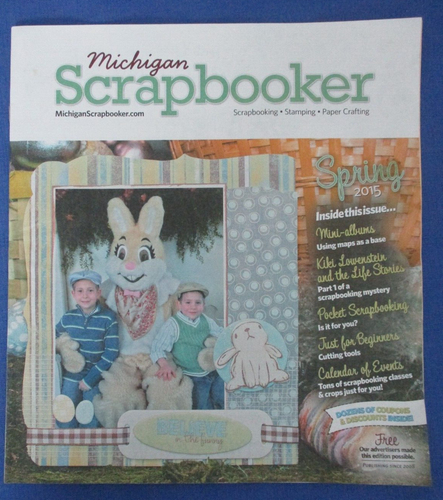 Lot-2 Michigan Scrapbooker Magazine Winter Spring 2014-2015 Stamp Paper Craft - Picture 11 of 18