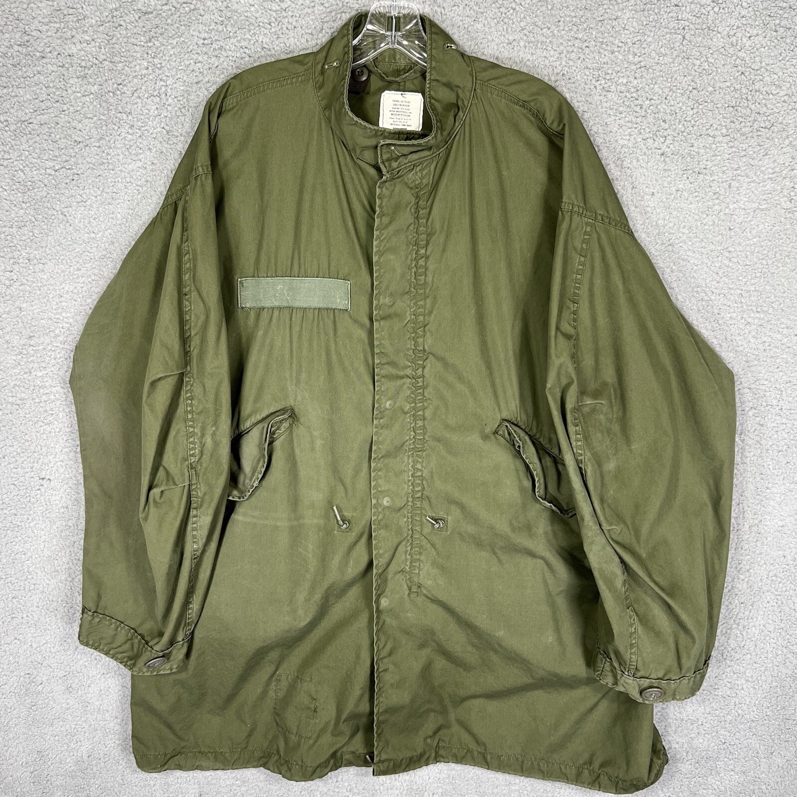 Parka de colección para clima frío extremo para hombre verde medio militar 8415-782-3218