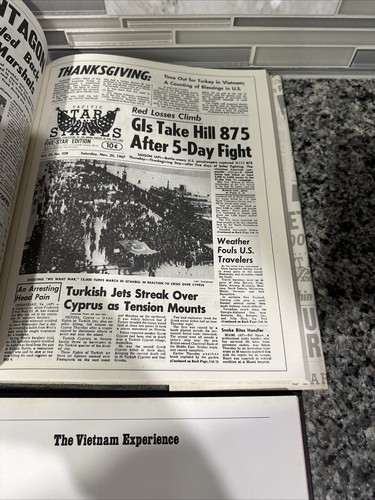 The Vietnam Experience 1968 📚Book Lot Of 2HC💫Front Pages Pacific Stars Stripes - Picture 12 of 22