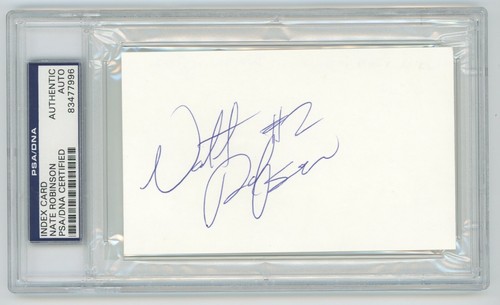 Nate Robinson signierte Karteikarte (PSA) New York Knicks NBA Basketball Autogramm - Bild 1 von 2