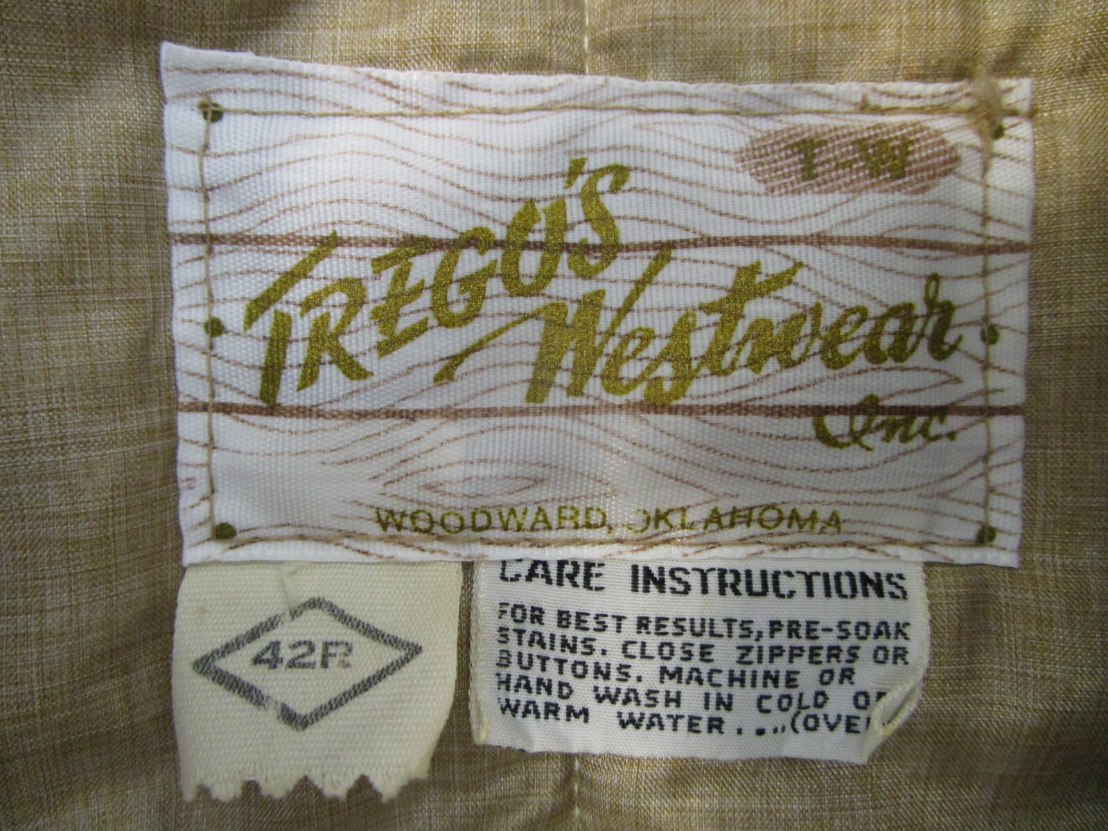 RARE Vintage Tregos Westwear Caramel Pearl Snap P… - image 9