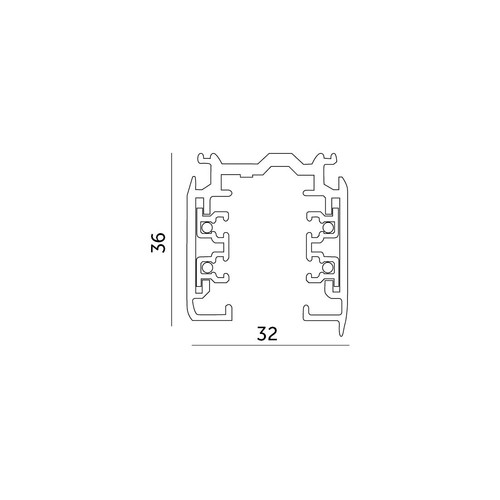 Schienensystem Komplett-Set 8x GU10 Spots 2m+2m Schiene externer Schalter " - Bild 9 von 14