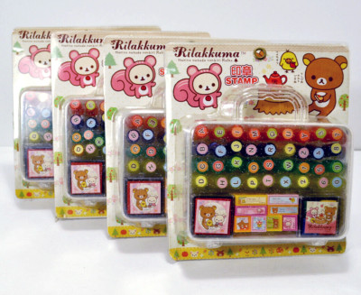 San-X Rilakkuma BIG Stamp Kit ABC's NEW