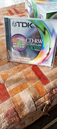 Box Of 10 TDK High Speed CD-RW Blank CDs 700MB 80mins 4x-12x CD-RW700HSEC New - Afbeelding 3 van 3