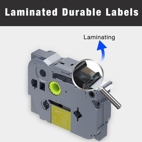5 Pack Laminated Label Tape Compatible for Brother P-Touch Printer TZ TZe 6-36mm - Picture 357 of 786