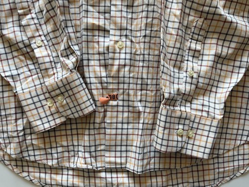 Peter Millar Long Sleeve Button Shirt - Cream/Multicolor - Large - Picture 2 of 5