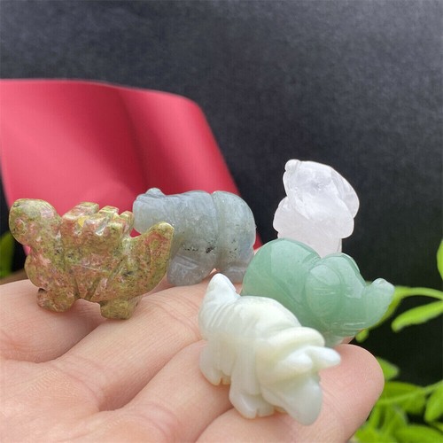 Wholesale Mix Natural Quartz crystal Animal Carved Mini Skull Healing gift - Picture 10 of 15