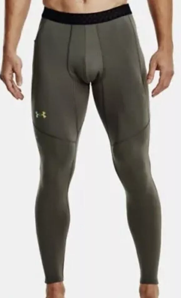 Under Armour UA RUSH Heatgear Men's Compression Leggings Gray Small $85 NWT  NEW