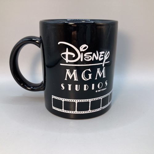 1987 Disney Mickey Mouse Black Coffee Mug Director's Chair MGM Studios  - Picture 2 of 5