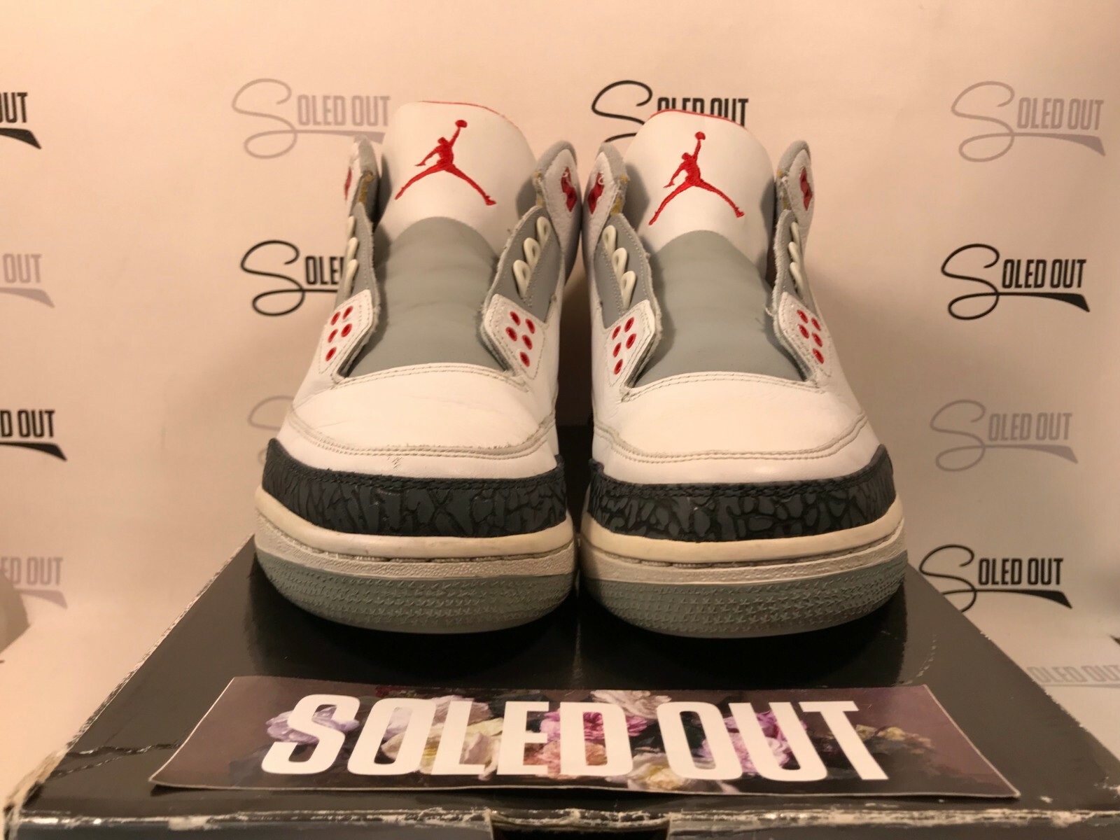 AIR JORDAN 3 RETRO FIRE RED 2007 ITEM NUMBER 5044-43 AIR JORDAN 3 RETRO FIRE RED 2007 ITEM NUMBER 5044-43
