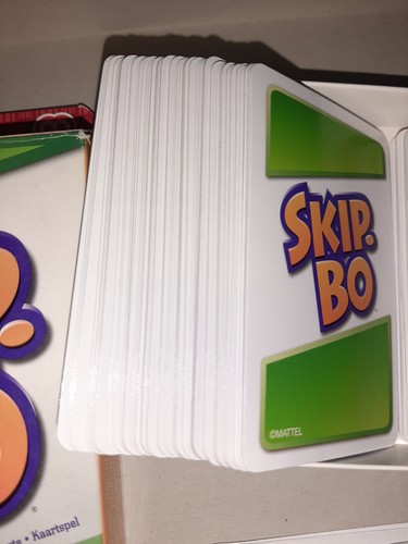 Karten TOP Zustand: Skip Bo Spiel Kartenspiel von Mattel blau rote Ausgabe 2011 - Bild 2 von 5