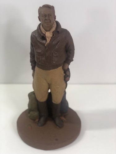 The Aviator Tom Clark Statue Skulptur 1984 Vintage 12" - Bild 4 von 6