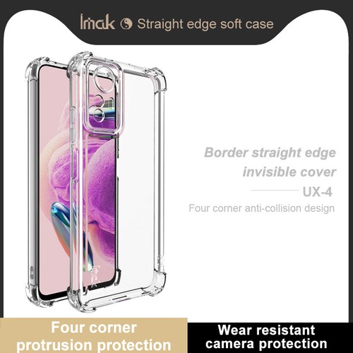 IMAK For XiaoMi Redmi Note 12S 4G, Shockproof 4 Airbags Soft Rubber Case Cover - Picture 4 of 7