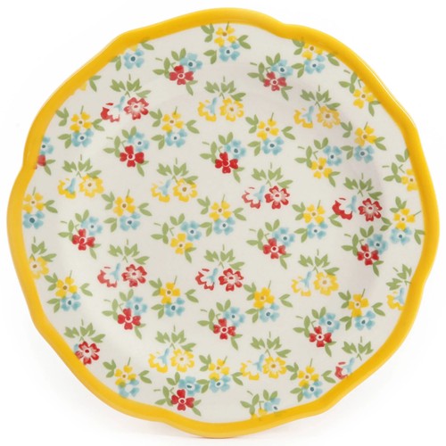 The Pioneer Woman Timeless Floral & Retro Dot 12-Piece Dinnerware Set - Picture 6 of 14