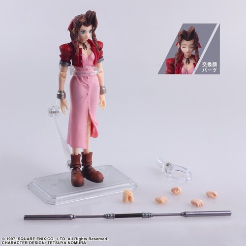 Final Fantasy VII Aerith Gainsborough Bring Arts 6 inch Action Figure 7 NEW - Picture 7 of 9