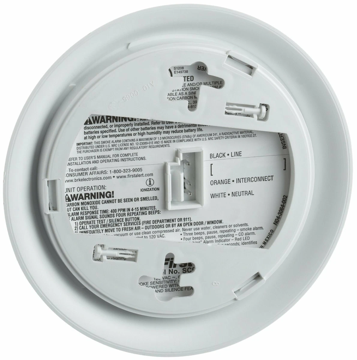 First Alert BRK Sc9120b Smoke And Carbon Monoxide Combo, 56 OFF