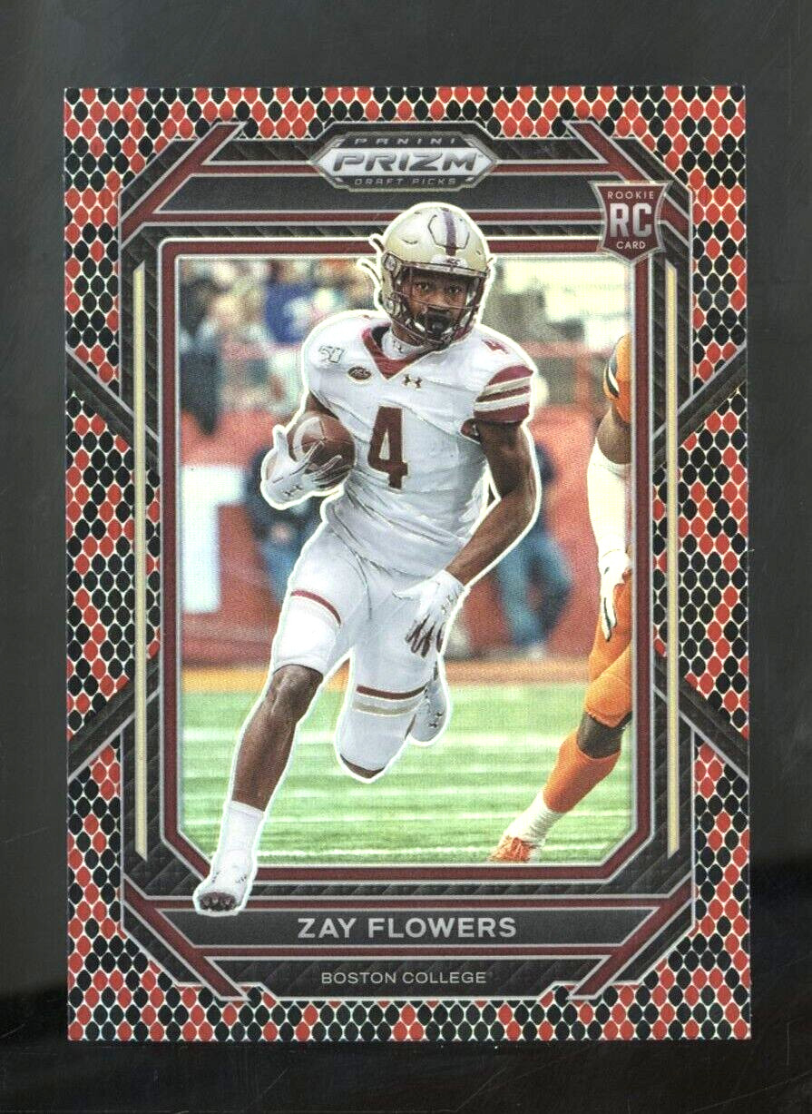 2023 Panini Draft Pick Snakeskin Prizm #143 Zay Flowers Eagles RC Rookie