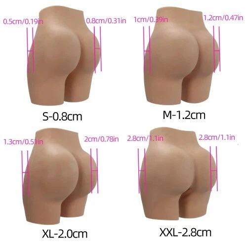 Pantalones de silicona con entrepierna abierta para glúteos y cadera acolchados con disfraces africanos talla grande Foto 3 de 4