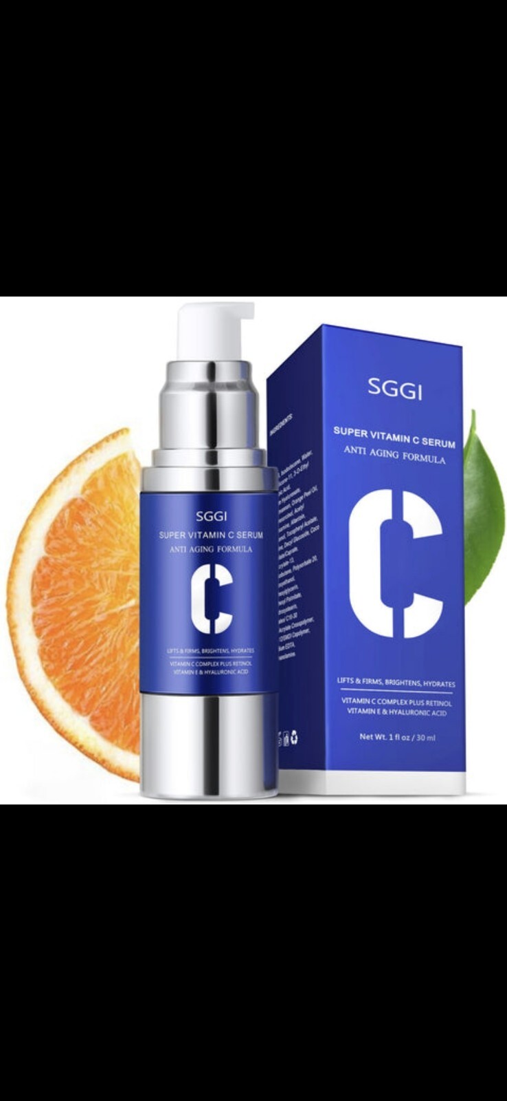 Vitamin C Face Serum: SGGI Facial Serum Women Over 40 Hyaluronic Acid Hydrating