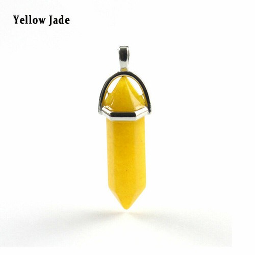 Natural Quartz Chakra Crystal Healing Point Cut Gemstone Pendant Reiki Charm - Picture 49 of 58