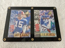 1997 pinnacle trading cards Todd Collins & Andre Reed Buffalo Bills