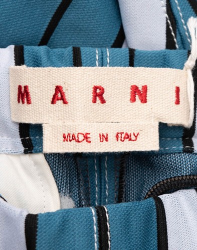 RRP€795 MARNI Straight Trousers IT38 US2 UK6 S Striped Stretch Made in Italy - Imagen 7 de 7