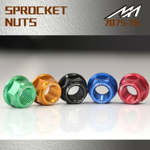 Black CNC Rear Sprocket Nuts Set For Daytona 955i 2002-2003 - Picture 1 of 11