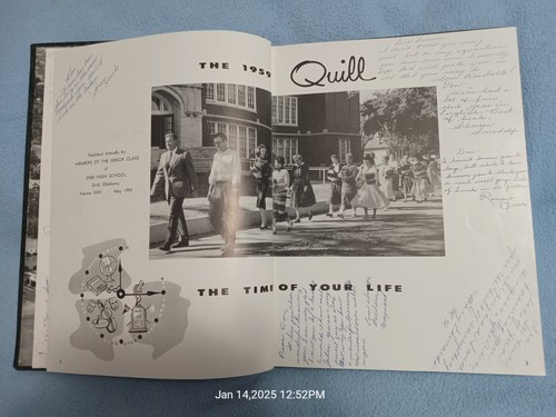 The Quill 1959 - ENID High School Enid Oklahoma Vintage School Yearbook Annual - Picture 7 of 15