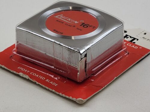 Vintage NOS Lufkin W9316 16 ft. x 3/4 in. White Clad Mezurall Tape Rule - NEW! - Picture 3 of 4