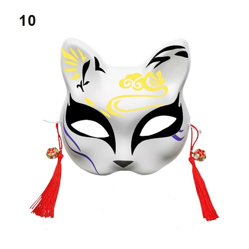 Fashion Fox Mask Cosplay Half Face Cat Masks Masquerade Party Cosplay Prop Decor - Picture 30 of 47