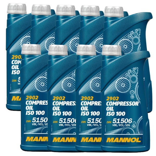 9X1 Liter KompressorenöL Iso 100 Din 51506 KompressoröL Vdl / Vcl / Vbl-image