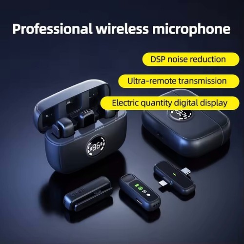 Collar Microphone Wireless Lavalier Microphone for iPhone iPad Andriod - Picture 6 of 9