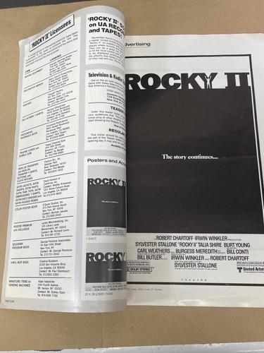 LIBRO DE PRENSA ROCKY II SYLVERSTER STALLONE CARL WEATHERS TALIA SHIRE (1979) SIN CORTES - Imagen 4 de 7