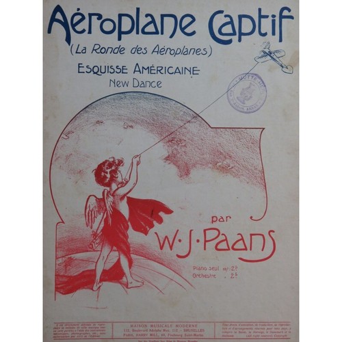PAANS W. J. Fesselndes Flugzeug Klavier 1909
