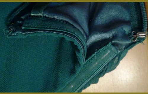 Abendkleid Gr. 44 bodenlang v. MONTEGO Abi Ballkleid grün gefüttert Designerware - Bild 3 von 7